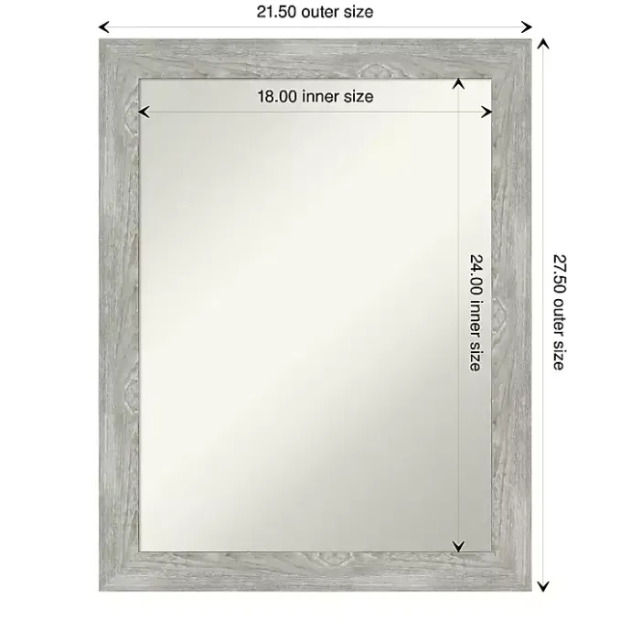 Best Kirklands Home Lyndon Dove Gray Wood Framed Mirror