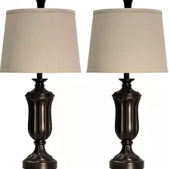 Best Kirklands Home Madison Bronze Table Lamps, Set of 2 Tan