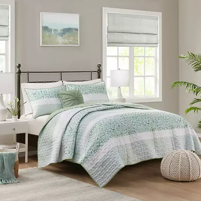 New Kirklands Home Madison Park Bloom 4-pc. Full/Queen Quilt Set