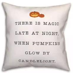 Hot Kirklands Home Magic at Night Throw Pillow White