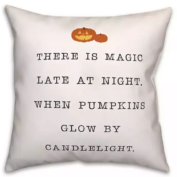 Hot Kirklands Home Magic at Night Throw Pillow White