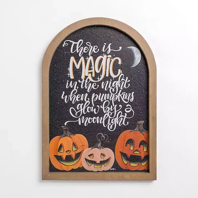 Discount Kirklands Home Magic in the Night Halloween Wall Plaque