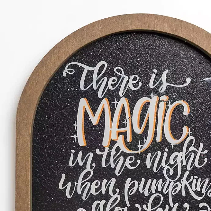 Discount Kirklands Home Magic in the Night Halloween Wall Plaque