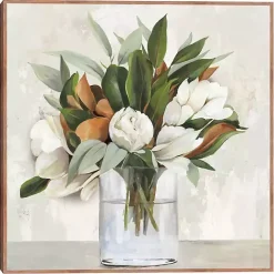 New Kirklands Home Magnolia Bouquet Framed Canvas Art Print