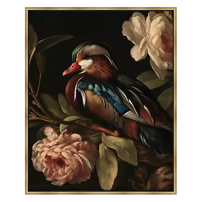 Online Kirklands Home Mallard Floral Dutch Framed Canvas Art Print
