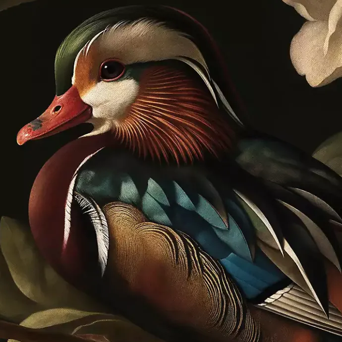 Online Kirklands Home Mallard Floral Dutch Framed Canvas Art Print