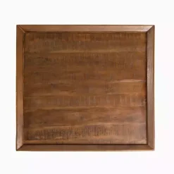 Best Kirklands Home Mango Wood Walnut Angled Square Coffee Table Brown