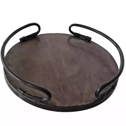 Outlet Kirklands Home Manhattan Metal Tray Brown