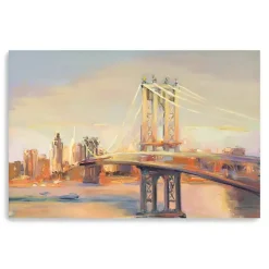 Best Kirklands Home Manhattan Sunrise Canvas Art Print, 60x40 in.