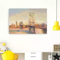 Best Kirklands Home Manhattan Sunrise Canvas Art Print, 60x40 in.