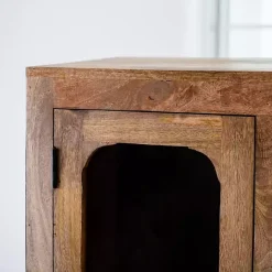 Online Kirklands Home Manu Natural Mango Wood Cabinet