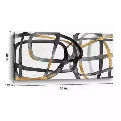 Hot Kirklands Home Many Ways Abstract Canvas Art Print, 60x30 in.