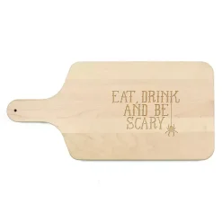 New Kirklands Home Maple Be Scary Halloween Cutting Board Tan