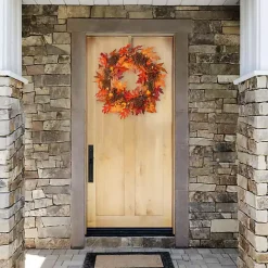 Clearance Kirklands Home Maple Berry Pinecone Pre-Lit Harvest Wreath