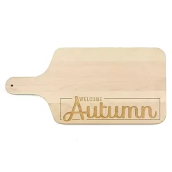 Hot Kirklands Home Maple Wood Welcome Autumn Cutting Board Brown