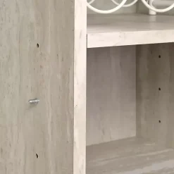 Clearance Kirklands Home Marble Finish Gold Handle Storage Cabinet