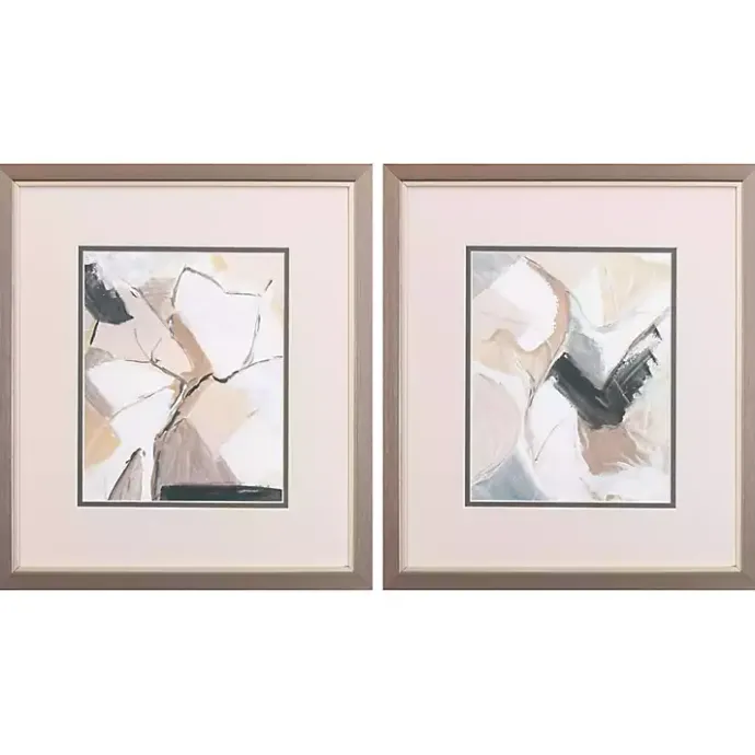 New Kirklands Home Marble Lines Framed Art Prints, Set of 2