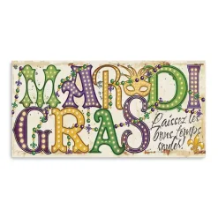 Discount Kirklands Home Mardi Gras Mask Canvas Art Print, 40x20 in.