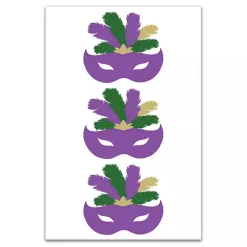 Clearance Kirklands Home Mardi Gras Masks Canvas Wall Plaque