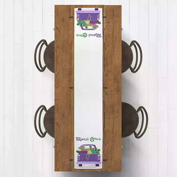 Outlet Kirklands Home Mardi Gras Truck Table Runner, 72 in.