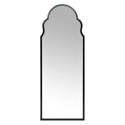 Kirklands Home Maria Metal Arch Full Length Mirror Black