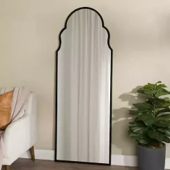 Kirklands Home Maria Metal Arch Full Length Mirror Black