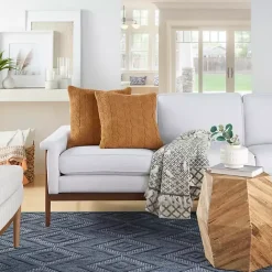 Hot Kirklands Home Marigold Cable Knit Throw Pillows, Set of 2 Orange