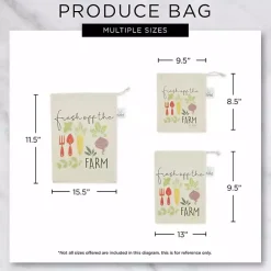 Online Kirklands Home Market Veggies Produce Bags, Set of 3