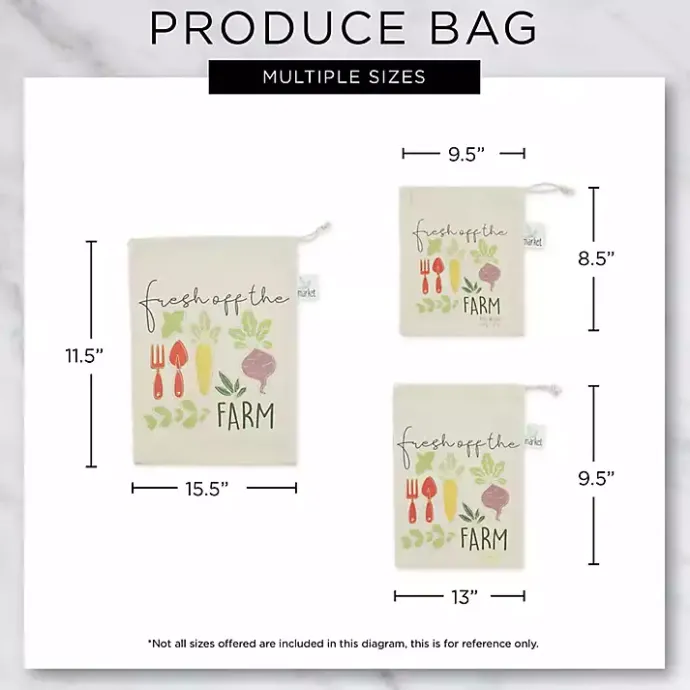 Online Kirklands Home Market Veggies Produce Bags, Set of 3