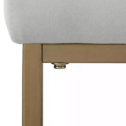 Hot Kirklands Home Marley and Gold Bar Stools, Set of 2 Gray