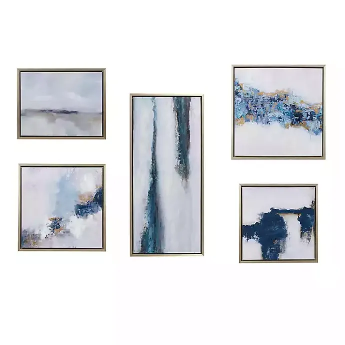 Clearance Kirklands Home Martha Stewart Blue Drift 5-pc. Framed Art