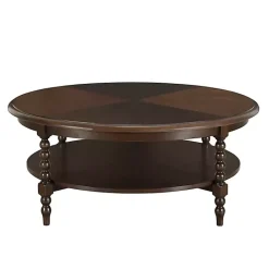 Best Kirklands Home Martha Stewart Round Coffee Table Brown