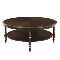 Best Kirklands Home Martha Stewart Round Coffee Table Brown