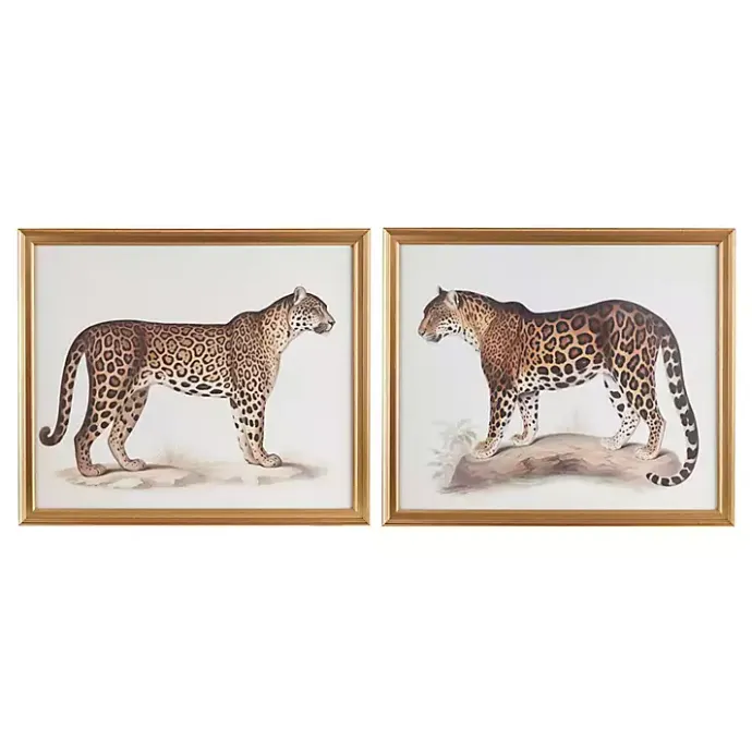 Clearance Kirklands Home Martha Stewart Cheetahs Framed Wall Art, Set of 2