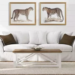 Clearance Kirklands Home Martha Stewart Cheetahs Framed Wall Art, Set of 2