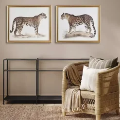 Clearance Kirklands Home Martha Stewart Cheetahs Framed Wall Art, Set of 2
