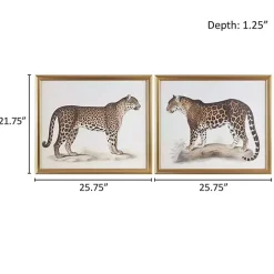 Clearance Kirklands Home Martha Stewart Cheetahs Framed Wall Art, Set of 2