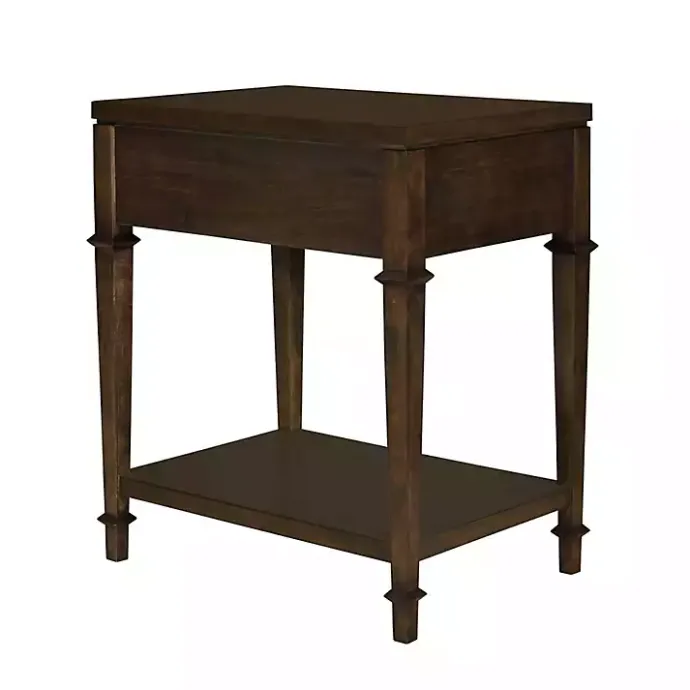 New Kirklands Home Martha Stewart Dark Wood Nightstand Brown