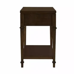 New Kirklands Home Martha Stewart Dark Wood Nightstand Brown