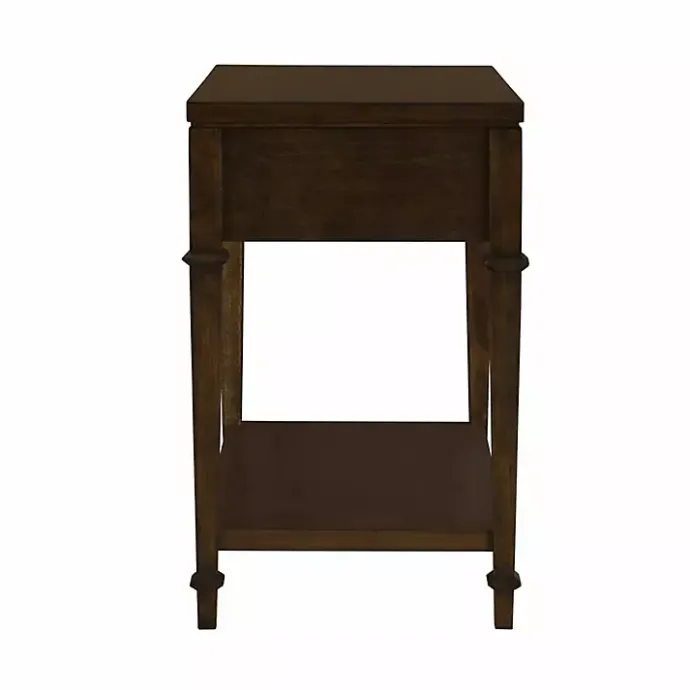 New Kirklands Home Martha Stewart Dark Wood Nightstand Brown