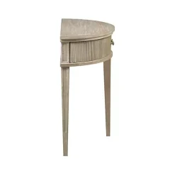 Discount Kirklands Home Martha Stewart Half Moon Console Table Tan