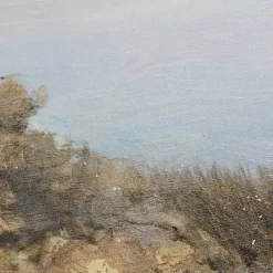 Hot Kirklands Home Martha Stewart Lake Walk Framed Canvas Art Print Tan