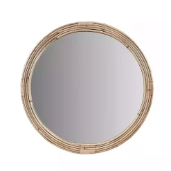 Clearance Kirklands Home Martha Stewart Natural Round Rattan Wall Mirror