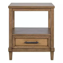 Sale Kirklands Home Martha Stewart Toasted Almond Wood Nightsd Tan