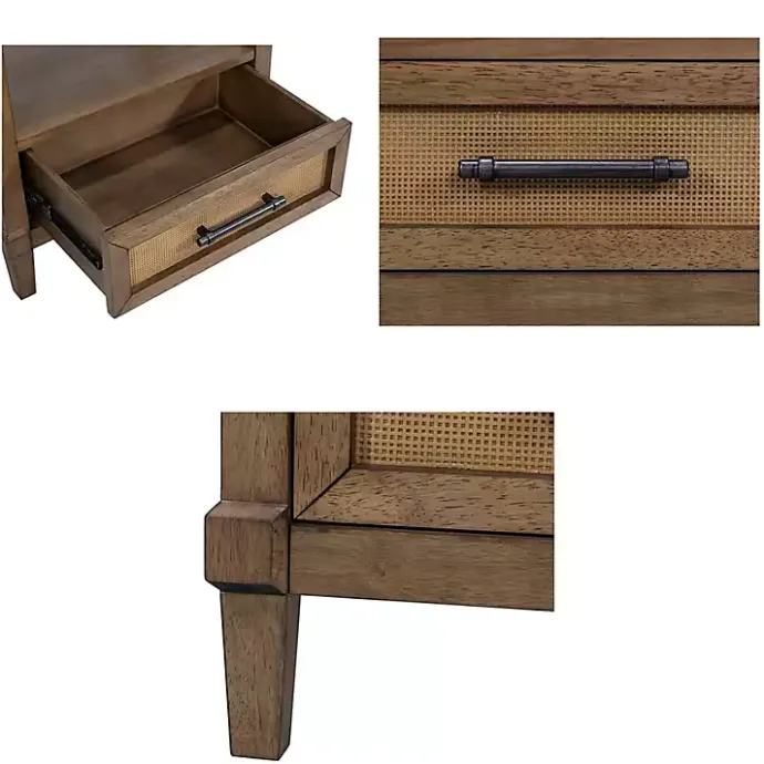 Sale Kirklands Home Martha Stewart Toasted Almond Wood Nightsd Tan