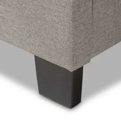 Outlet Kirklands Home Mary Light Button Tufted Full Bed Frame Gray