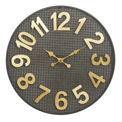 Best Kirklands Home Matte Black Iron Wall Clock, 32 in.
