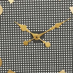 Best Kirklands Home Matte Black Iron Wall Clock, 32 in.