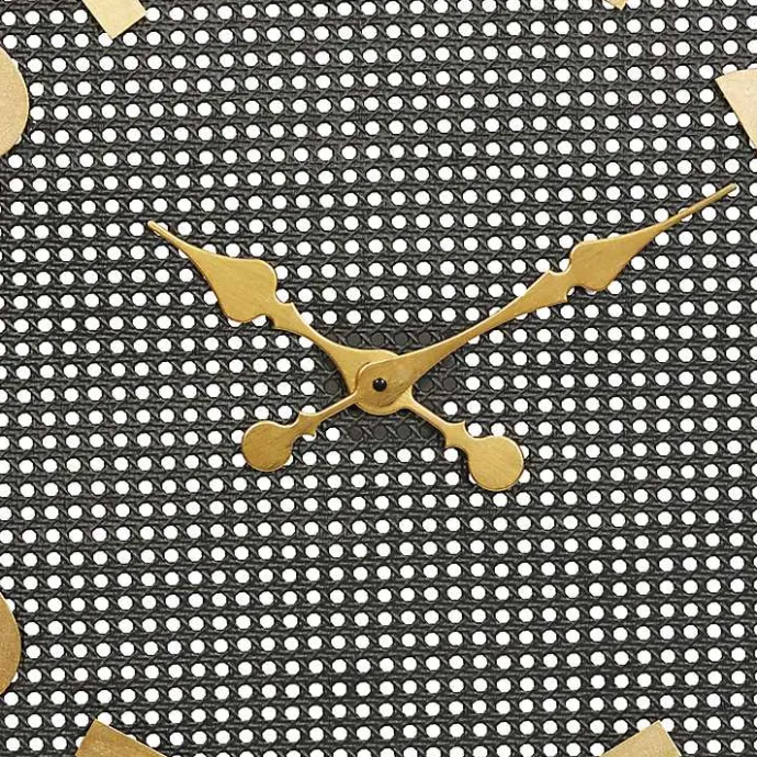 Best Kirklands Home Matte Black Iron Wall Clock, 32 in.