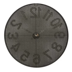 Best Kirklands Home Matte Black Iron Wall Clock, 32 in.
